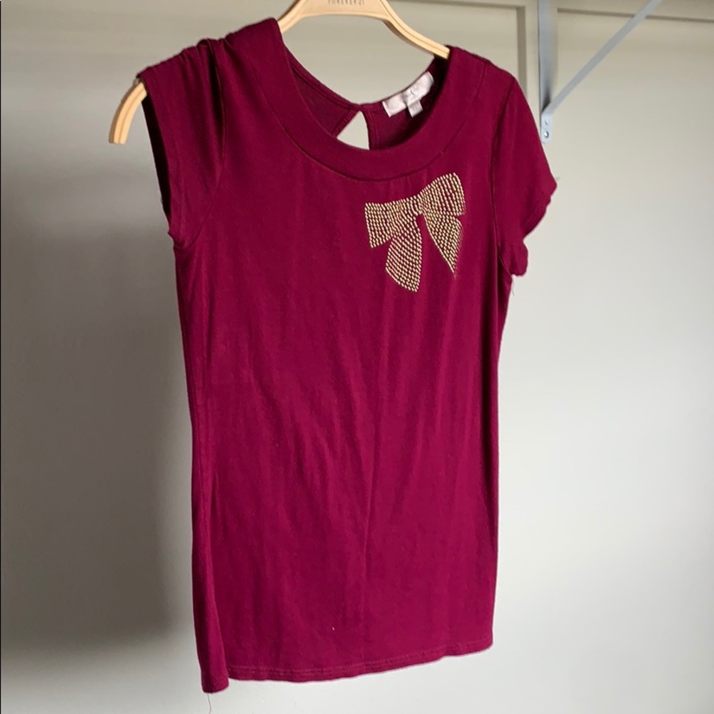 SALE 🌸5/$15🌸 Vintage Girls Tee Maroon